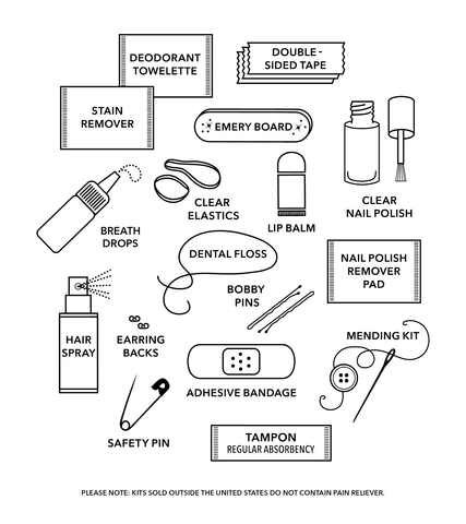 Metallic Minimergency Kit